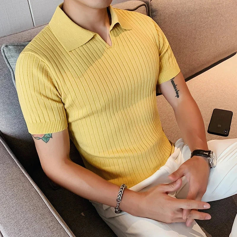 The Monarch Vintage Slim Fit Polo Shirt #31 Monarch Yellow S