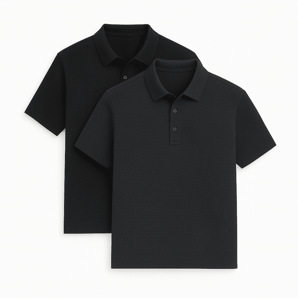 Ultra Fresh Silk Ice Polo Shirt (2-Pack + Free Watch) #01 Monarch Black S 