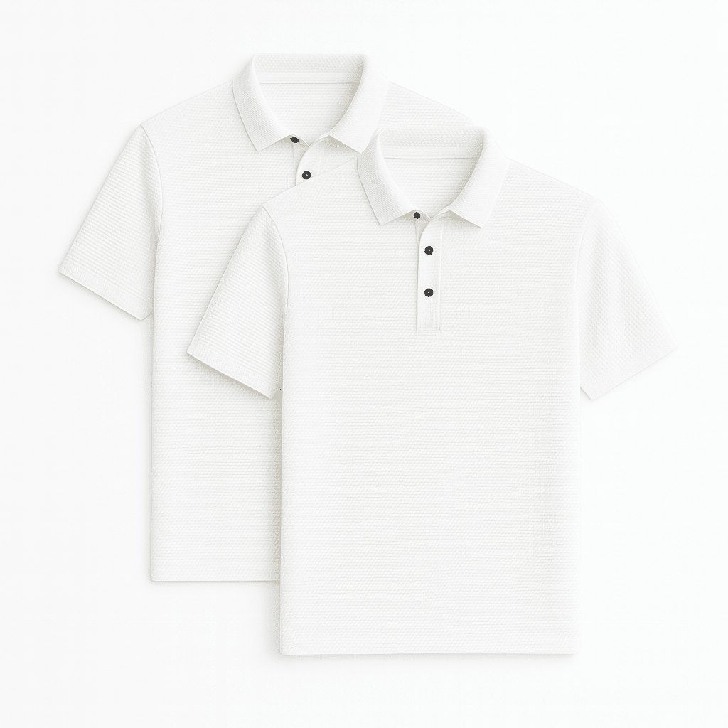Ultra Fresh Silk Ice Polo Shirt (2-Pack + Free Watch) #01 Monarch White S 